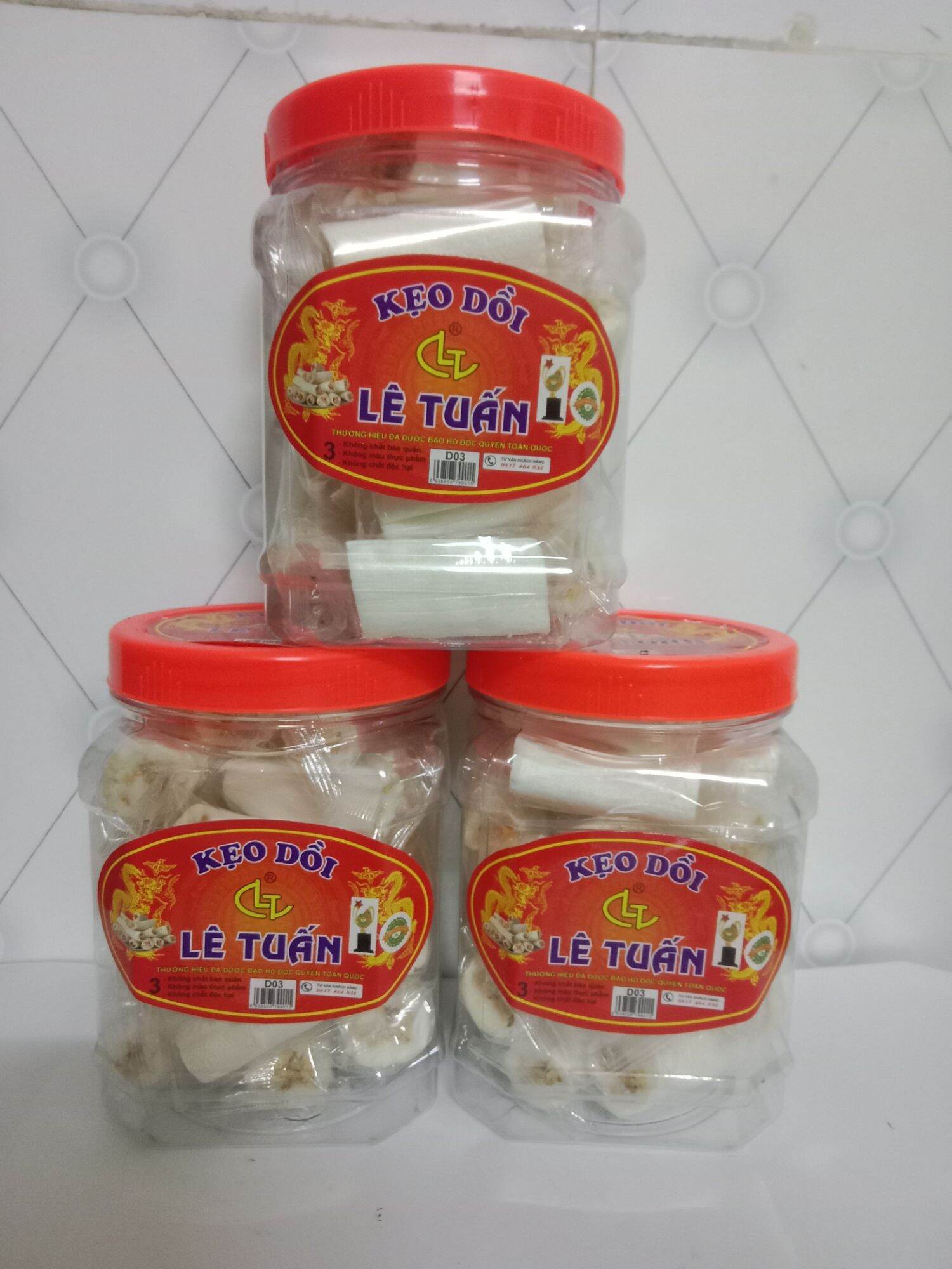 ĐẶC SẢN KẸO DỒI LẠC NAM ĐỊNH  ( hộp 380 g)