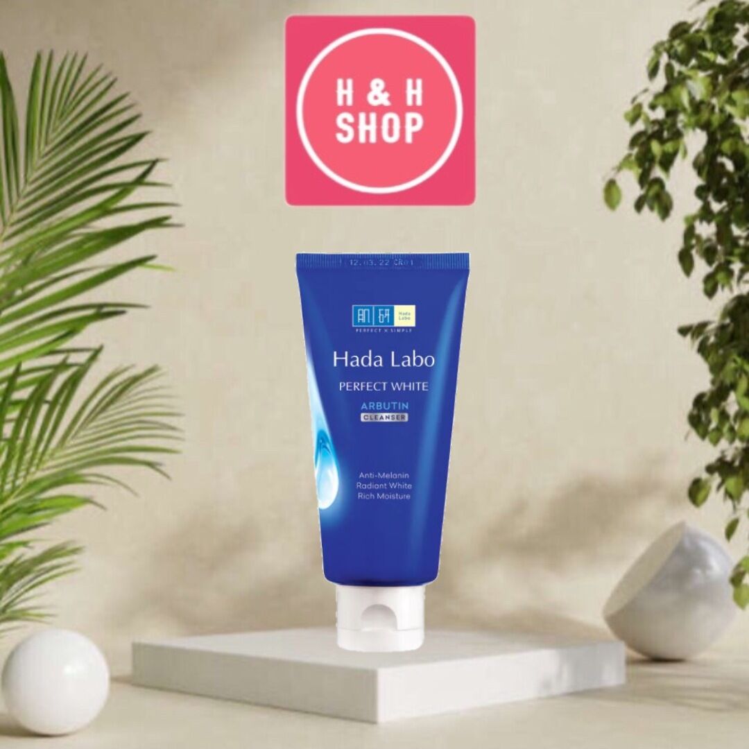 Kem rửa mặt dưỡng trắng Hada Labo Perfect White Tranexamic Acid Cleanser 80g
