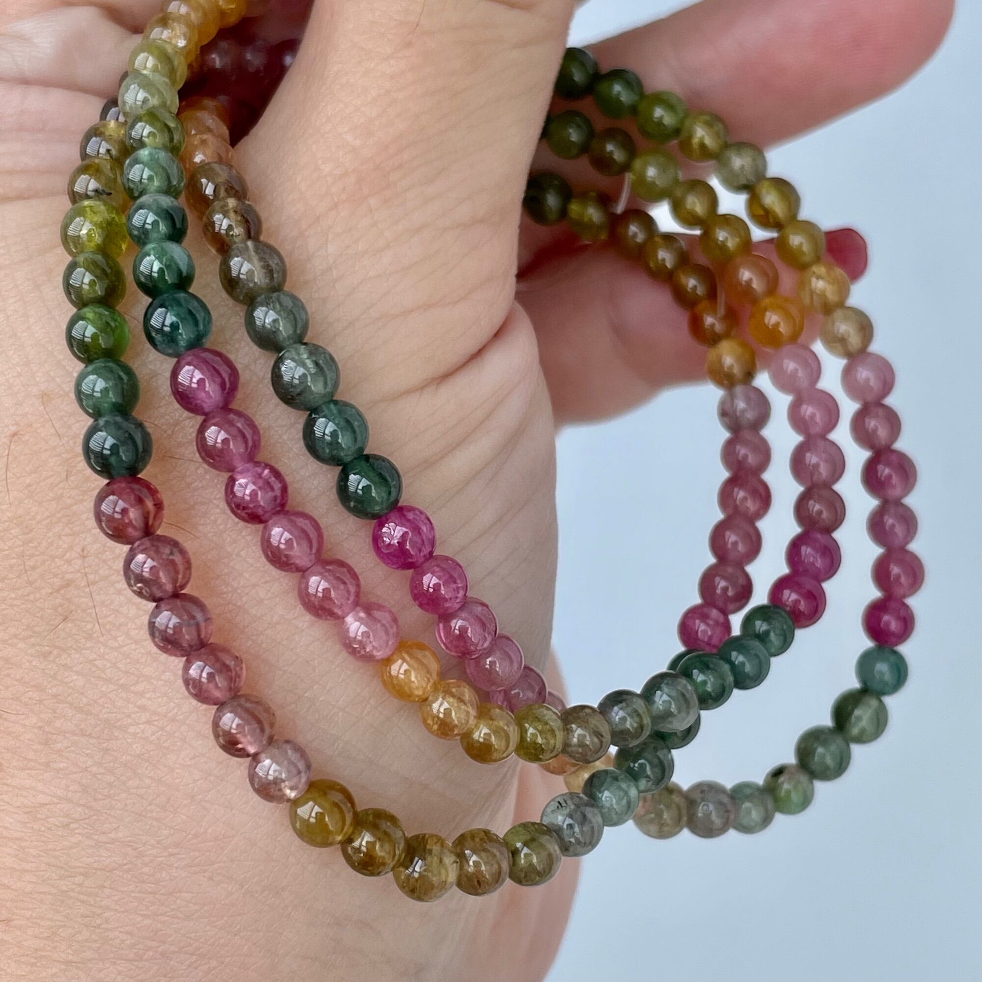 Vòng tay Tourmaline candy quấn 3