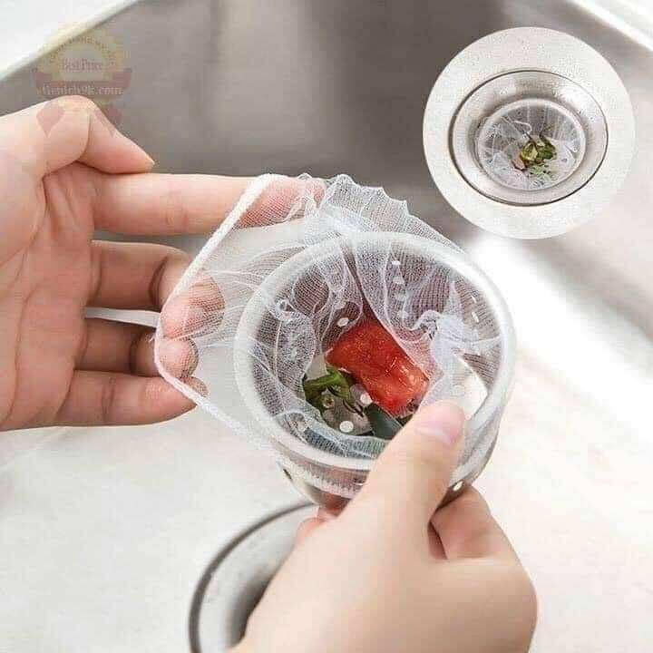 túi lưới lọc rác bồn rữa chén (1 túi 100c)