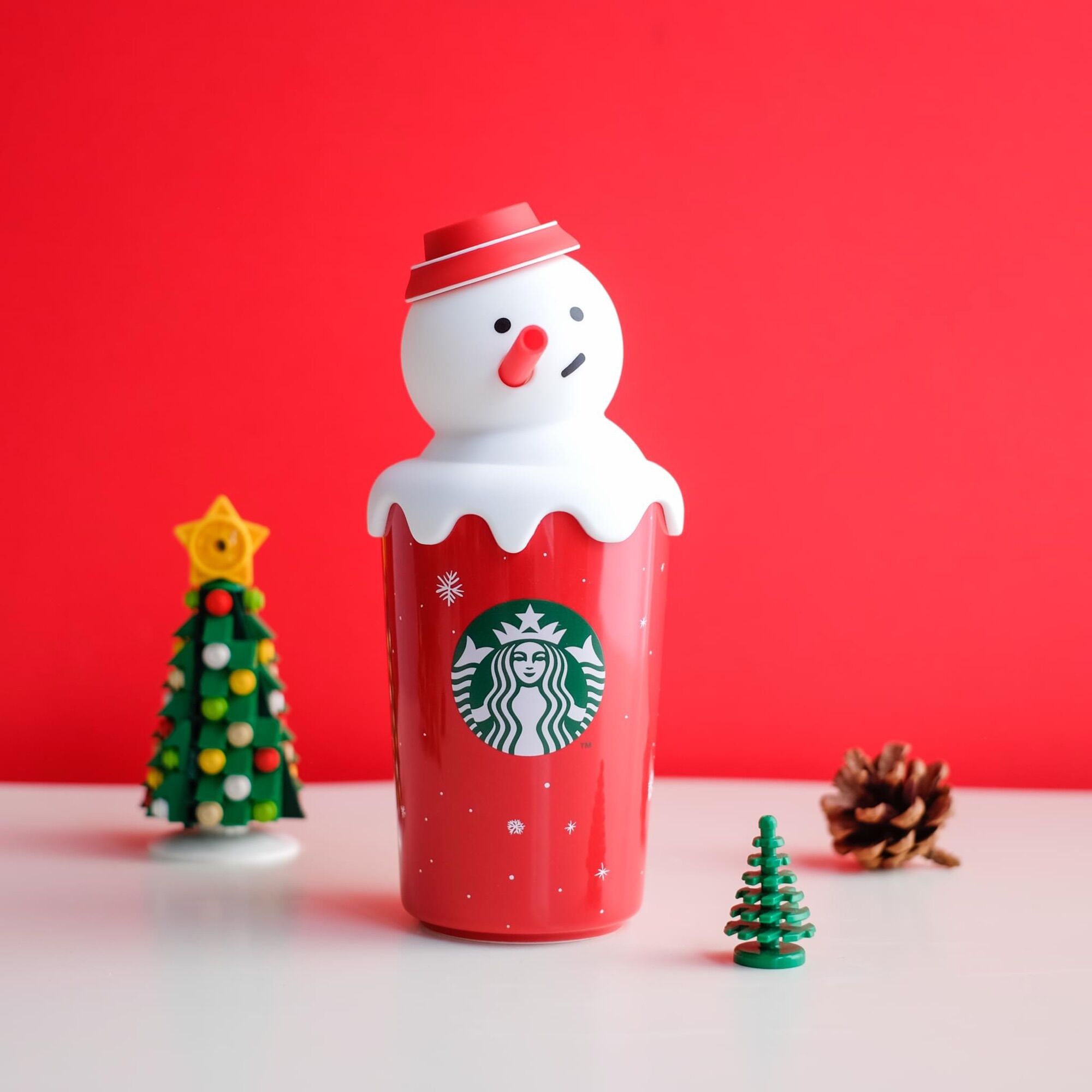 Bình Starbucks Woodmax Snowman