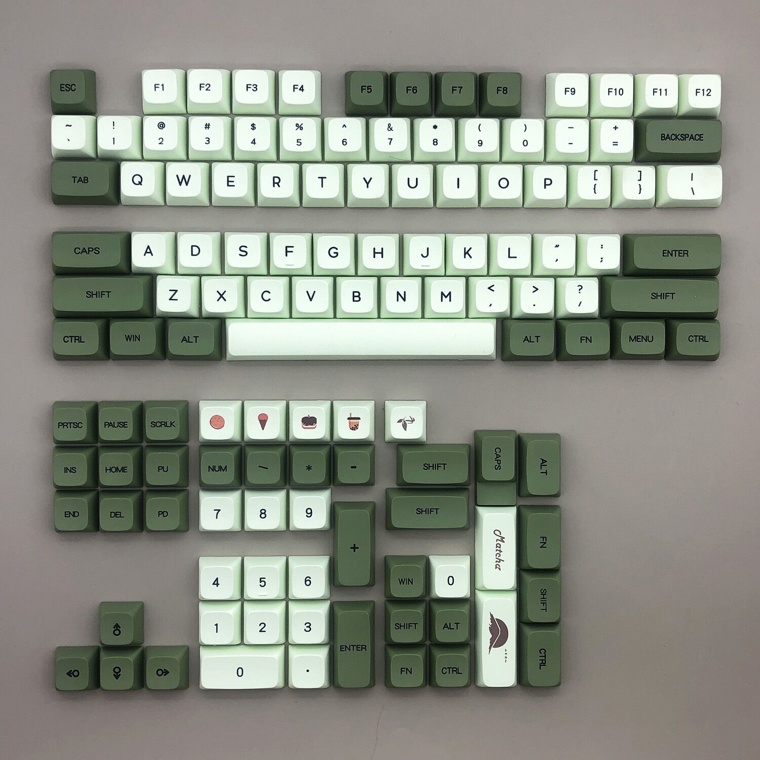 SET KEYCAP MATCHA PBT XDA 125 PHÍM
