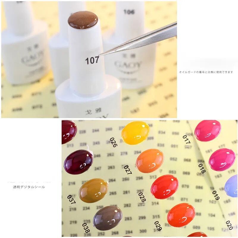 Tem dán số chai sơn Lorossi cao cấp từ số 01 đến 200