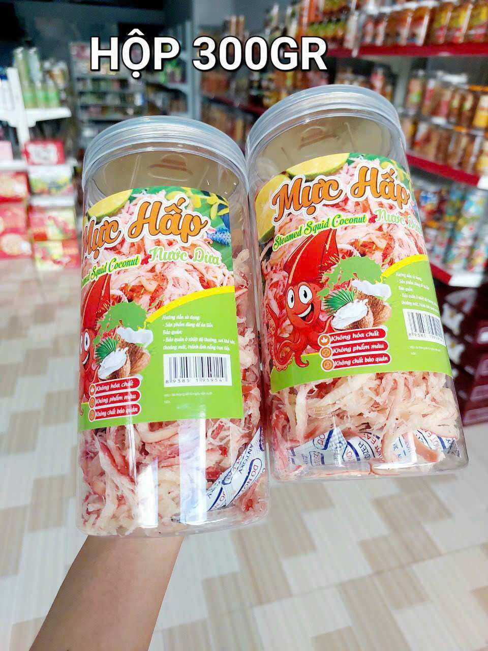 Khô mực hấp nước dừa xé hủ 250g