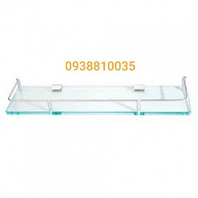 Kệ kiếng - kệ gương nhà tắm rào inox dài 40cm