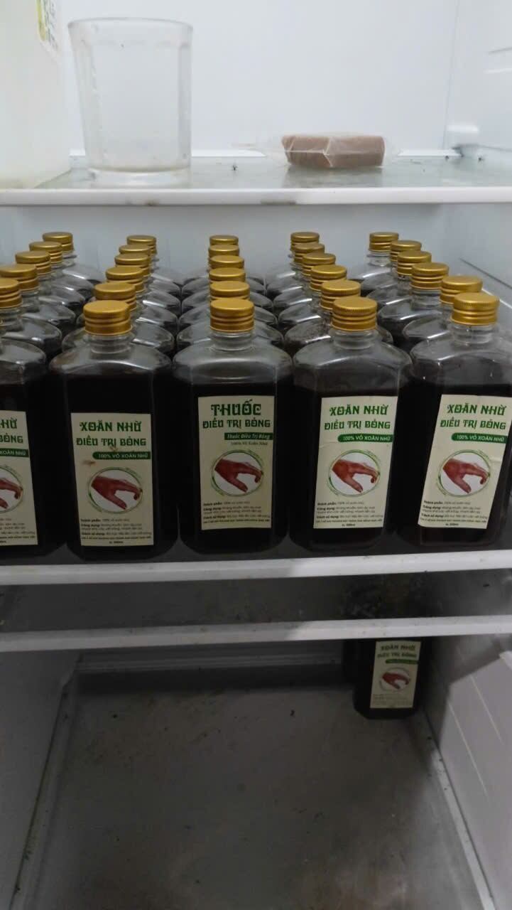 Cao xoan nhừ chai 500ml tốt cho người bị bỏng