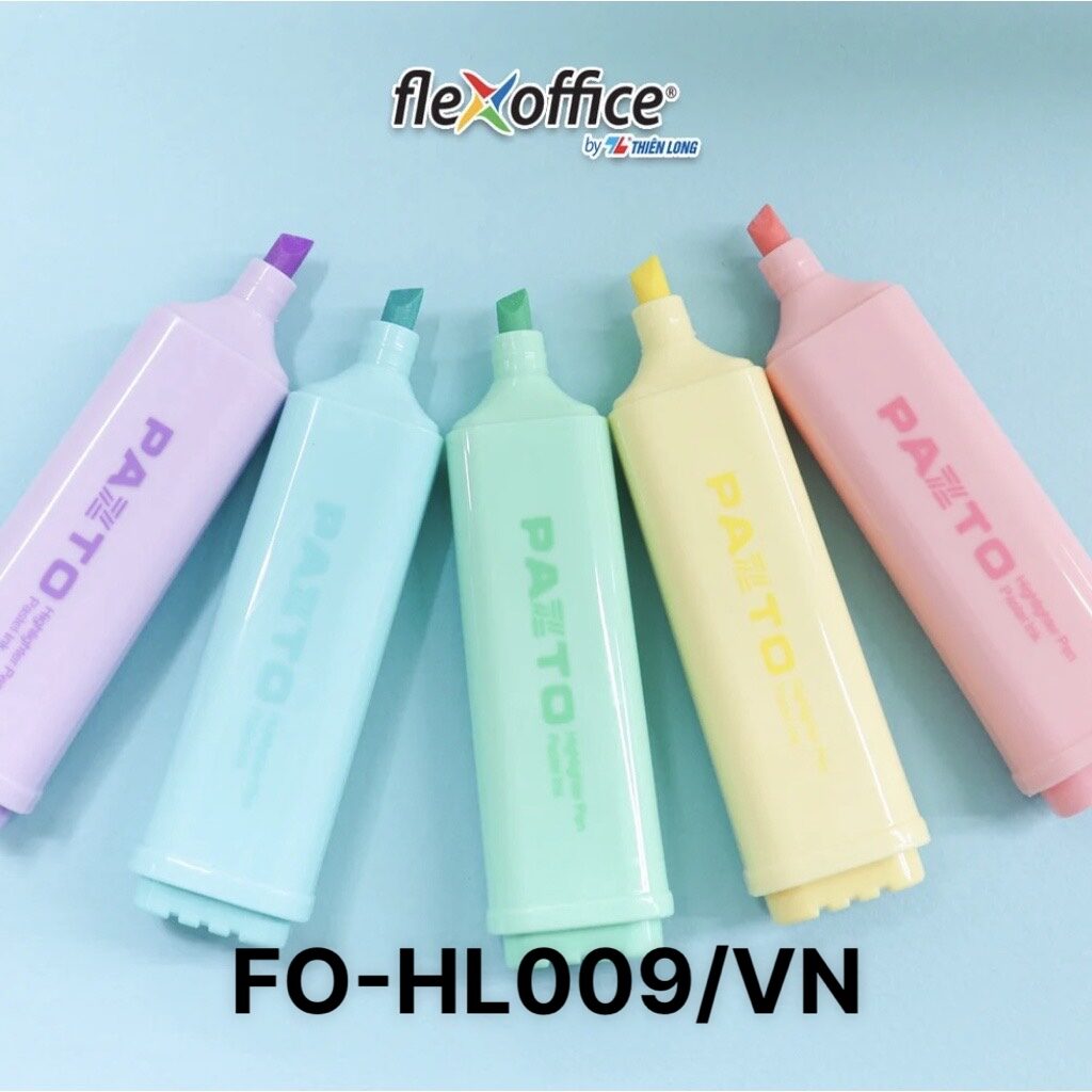 Bút dạ quang màu pastel thiên long pazto fo-hl009/vn