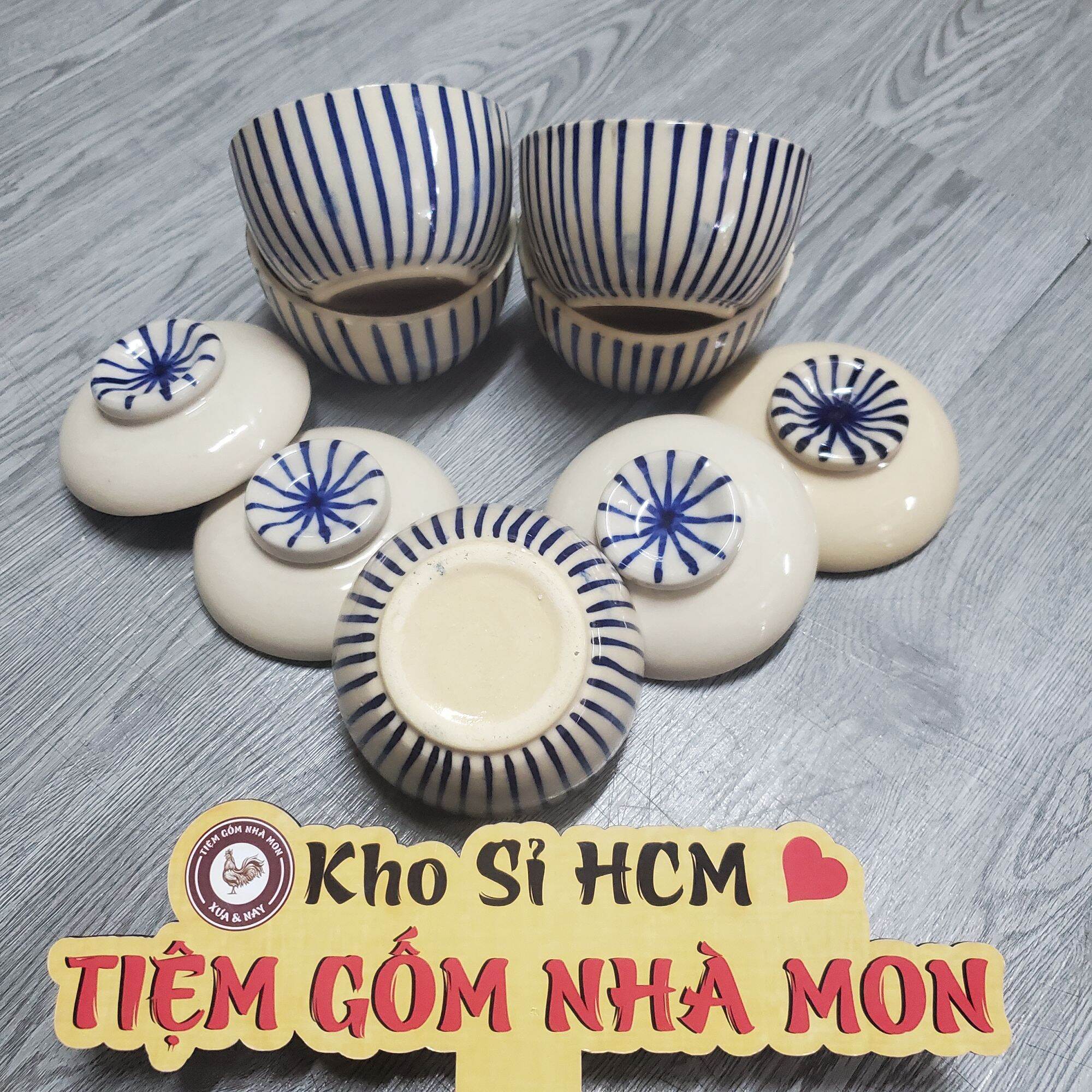 HỦ ĐỰNG 10 ĐẤT NUNG CAO CẤP MẪU SỌC (DUNG TÍCH 300ml)