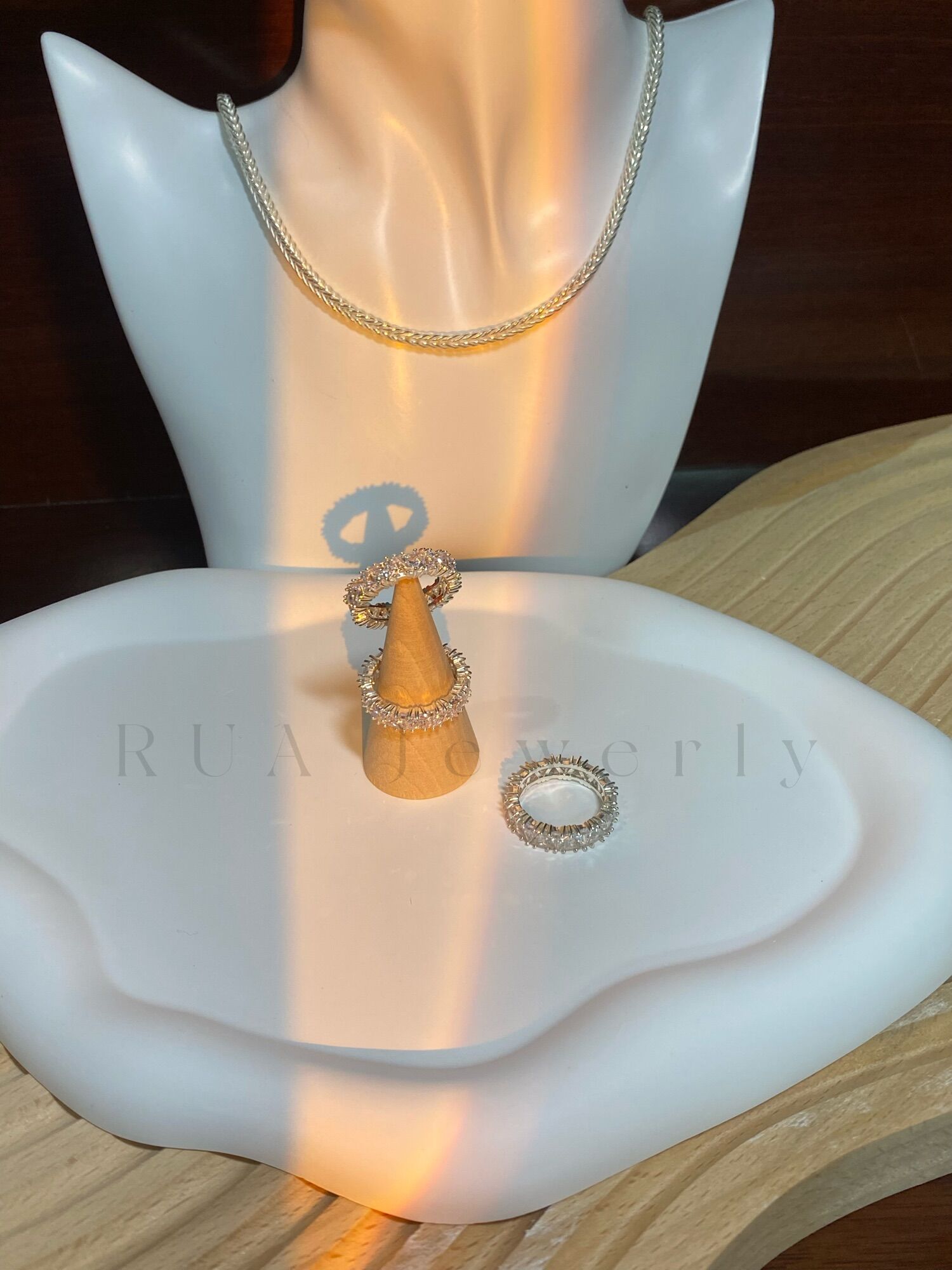 Unisex Silver Ring Full of Cz Stones