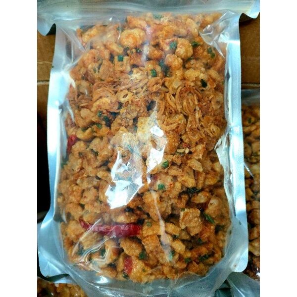 Tóp mỡ liền da rim mắm hành hủ 250g