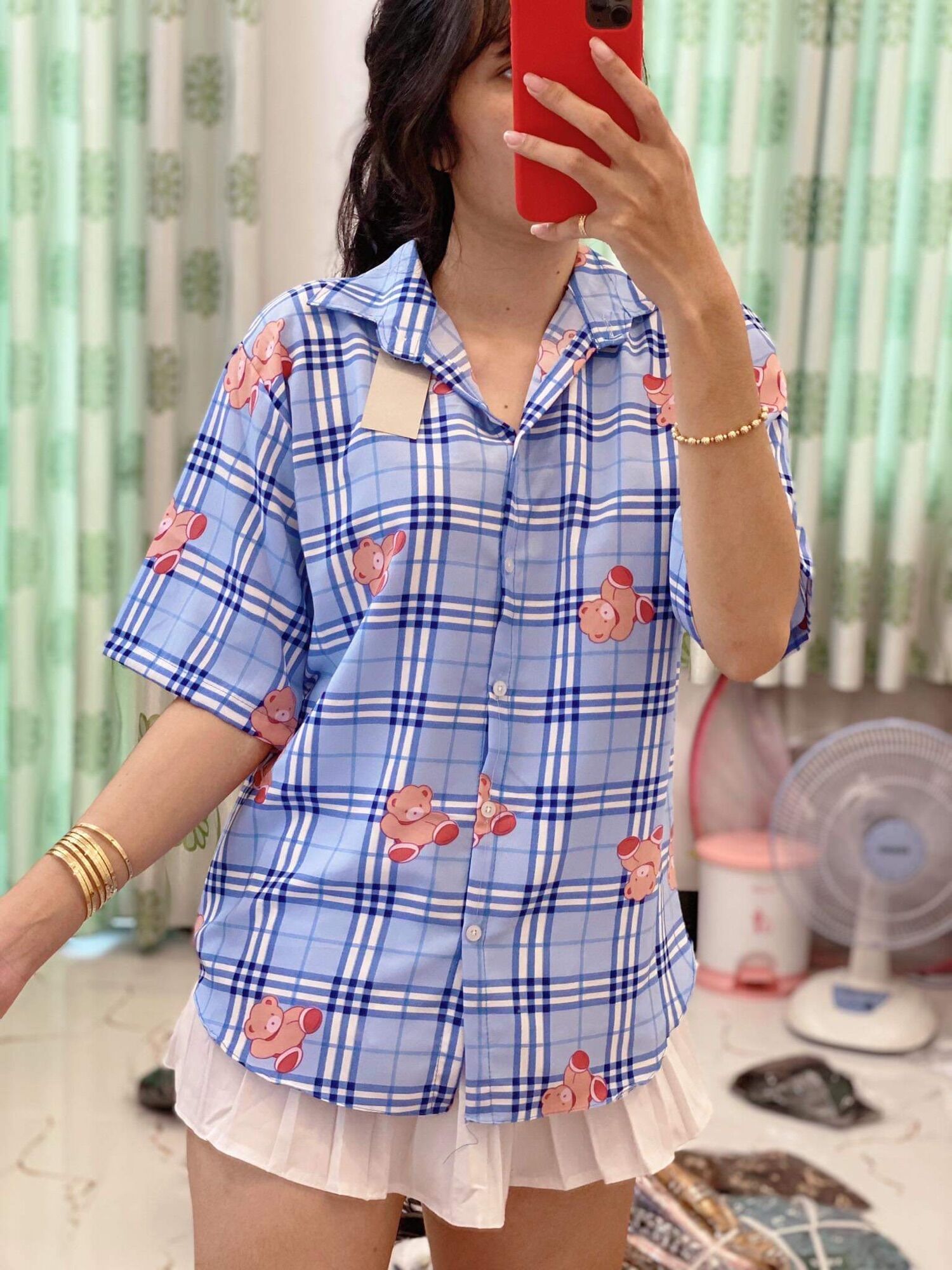 Áo sơmi lụa from rộng 💥