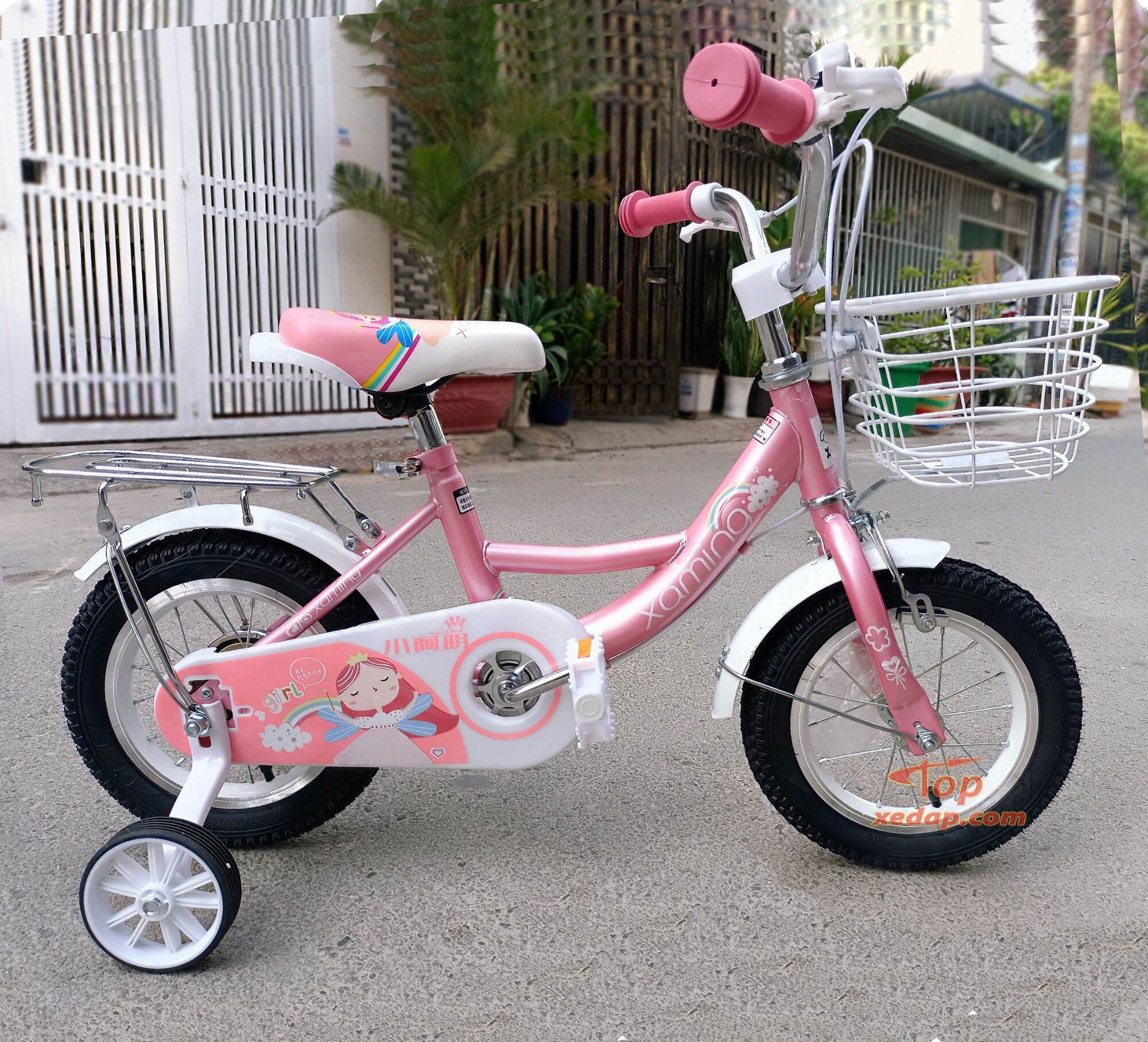 Mua xe đạp cho bé gái 2 đến 4 tuổi, size 12inch