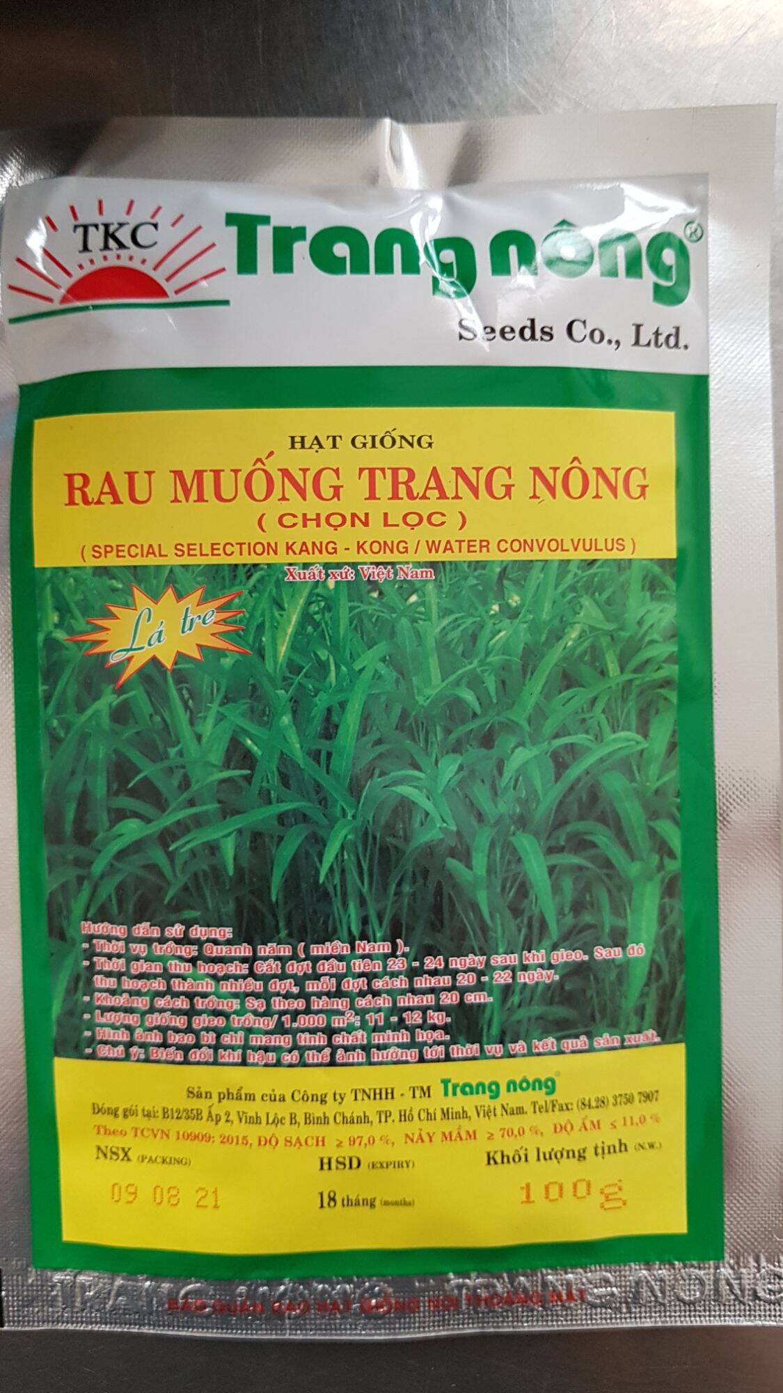 hạt giống RAU MUỐNG