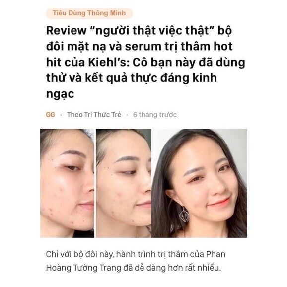 Sample 1,5ml Tinh Chất Serum Làm Sáng Da & Mờ Thâm Mụn kiehl's Clearly Corrective™ Dark Spot Solution