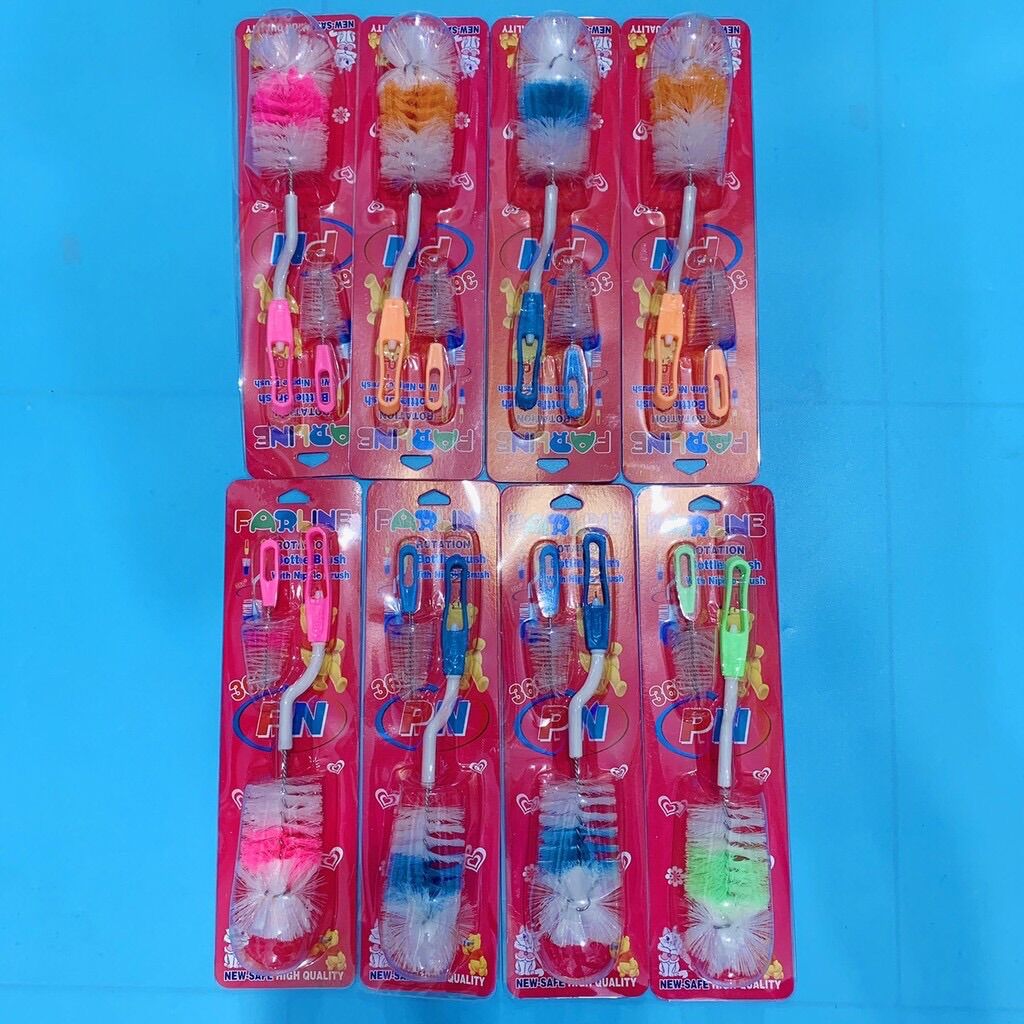 [HCM]Cọ rữa bình sữa 360 độ Farline