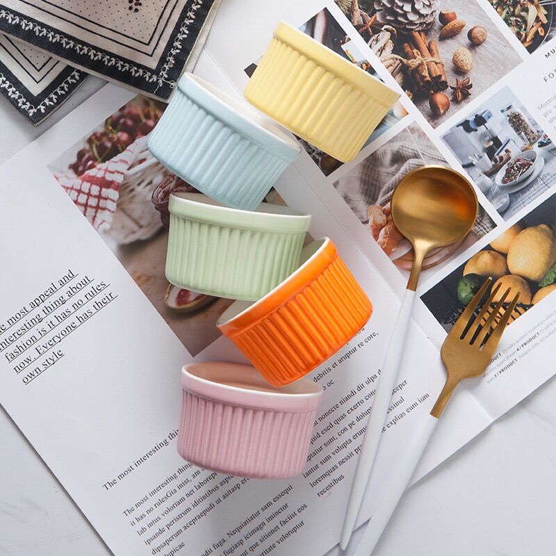 Cốc Làm Caramen - Ramekin bằng sứ