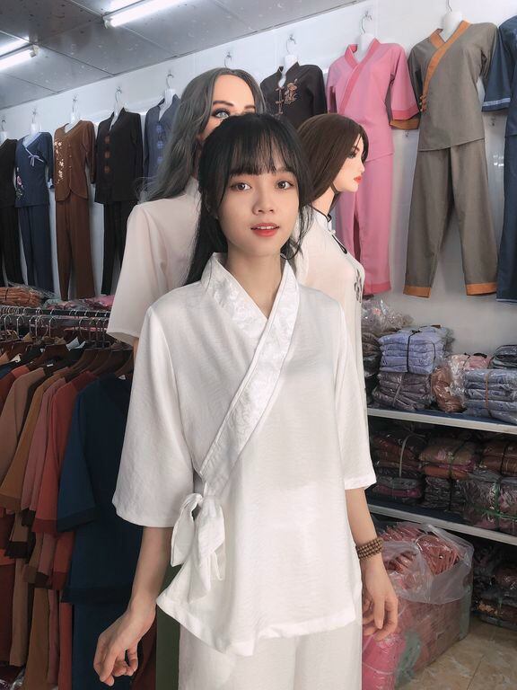 ĐỒ LAM ĐI CHÙA MẪU NỮ VẢI LỤA PHÁP LOẠI 1