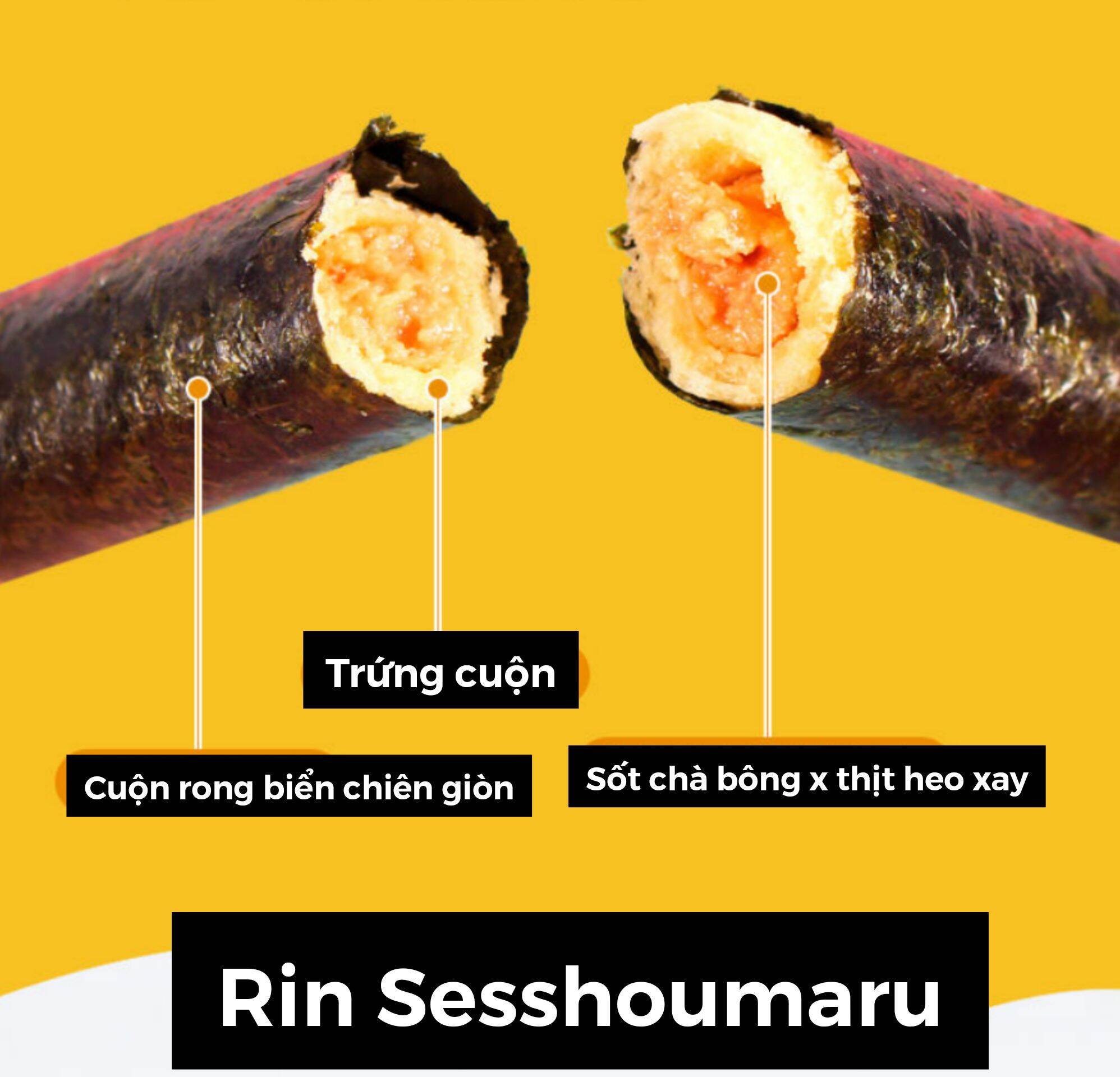40 THANH RONG BIỂN CUỘN CHÀ BÔNG RUỐC TÔM
