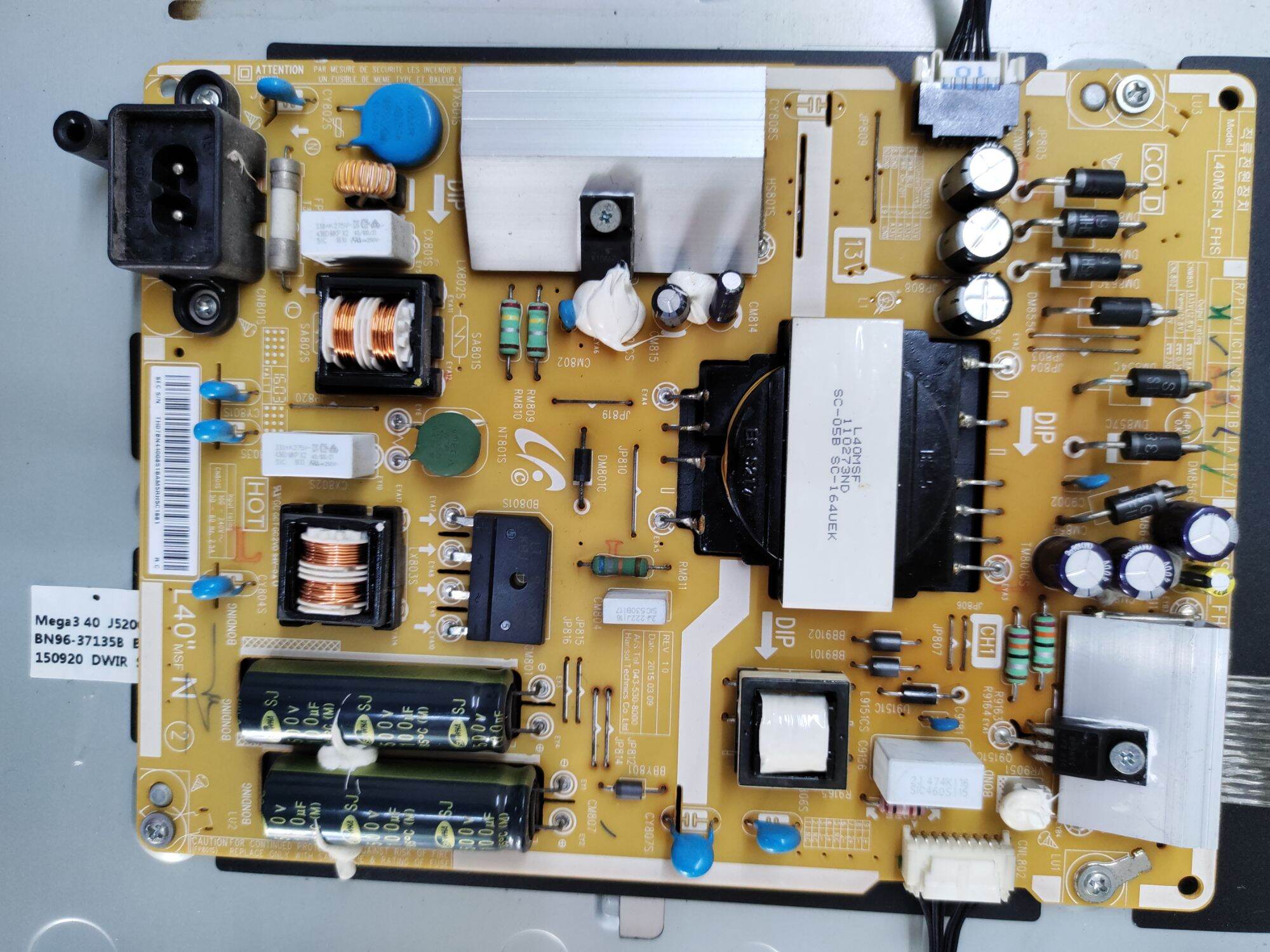 Board mạch, mắt, cáp, loa tivi samsung UA40J5000