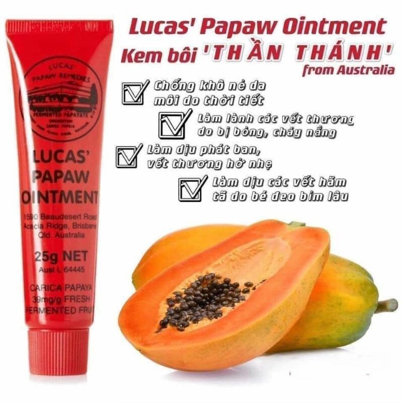 Kem đu đủ Lucas’ Papaw Ointment 25gr