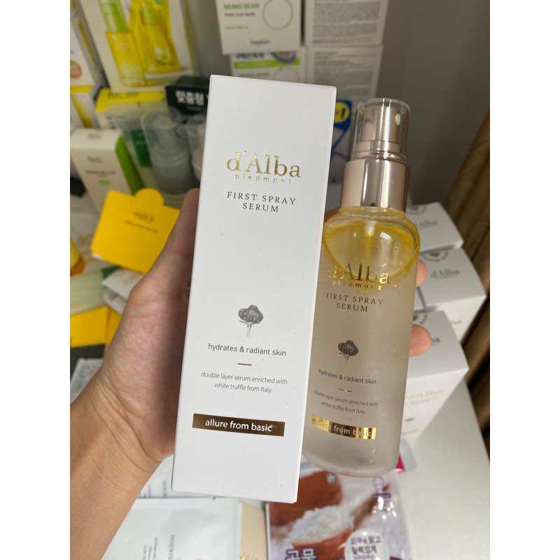 [d'Alba Official] Serum dạng xịt khoáng căng bóng da First Spray Serum 100ml