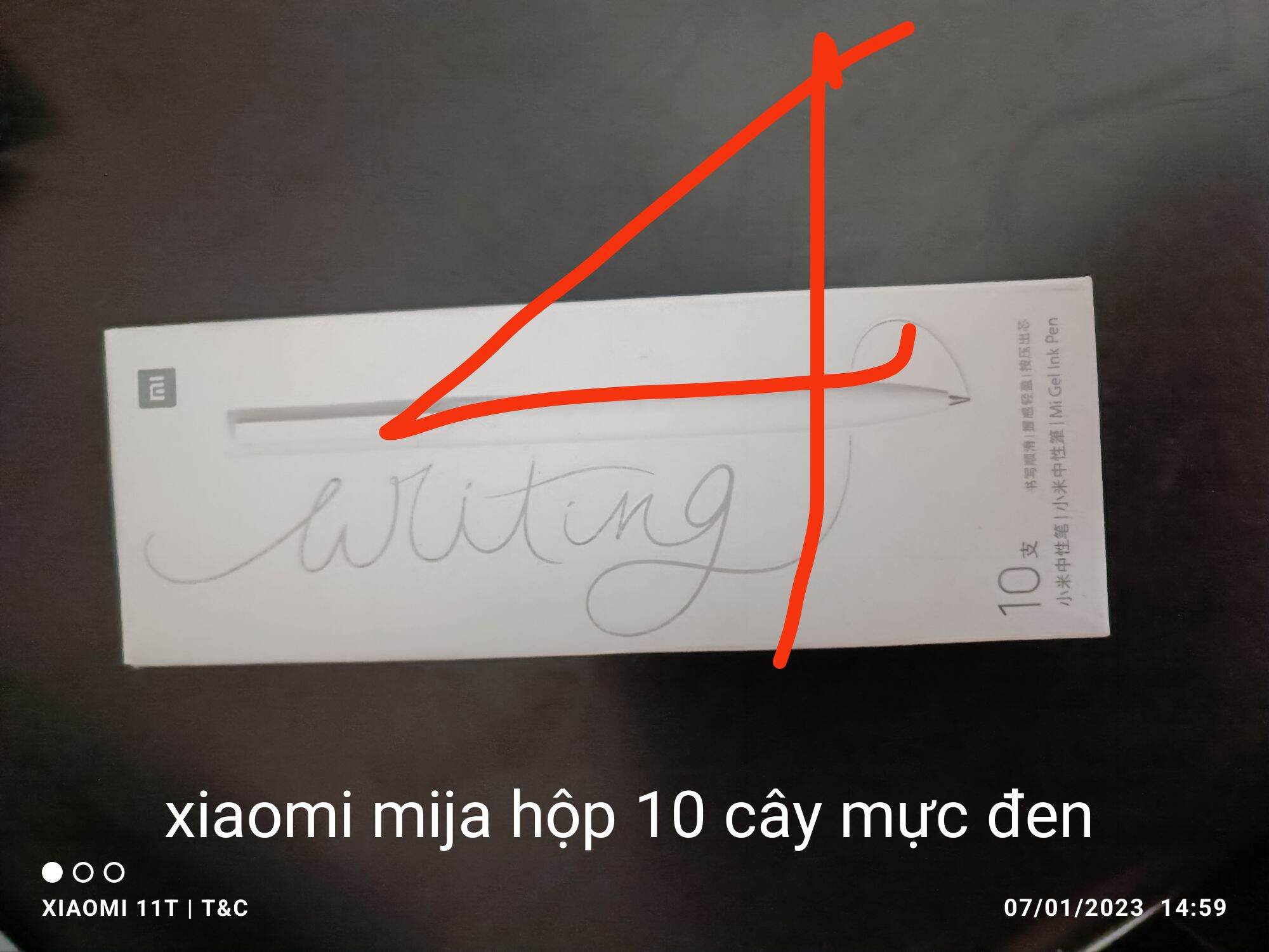 Bút gel xiaomi 0.5mm nhiều màu