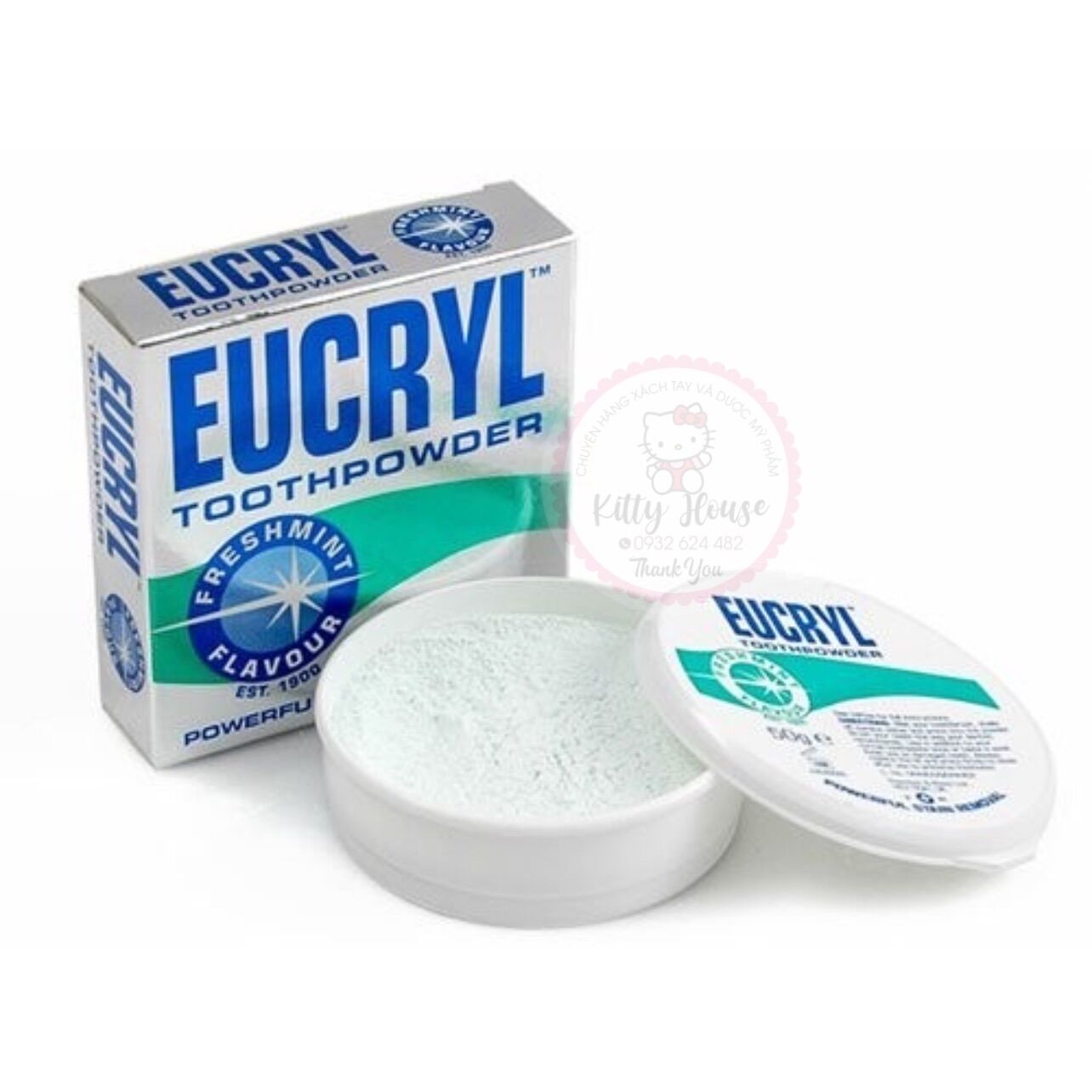 Bột trắng răng eucryl hộp 50g