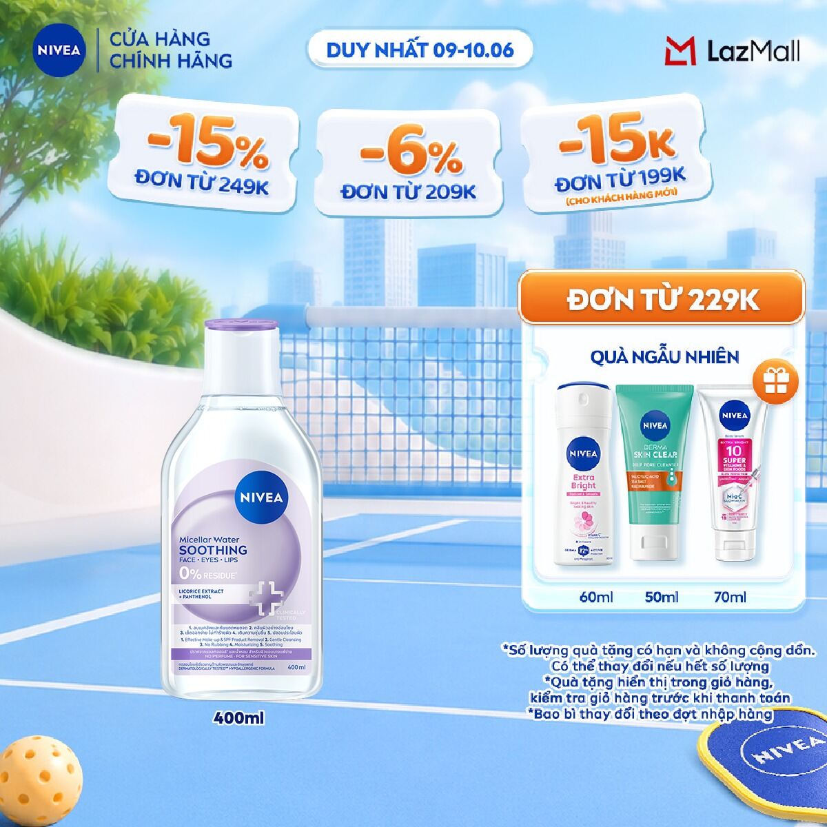 Nước Tẩy Trang NIVEA Soothing Dịu Da (400ml) - 89259