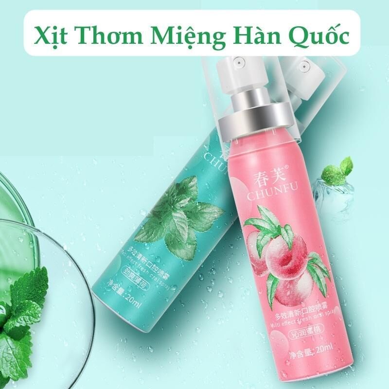 Xịt thơm miệng Heyxi hương đào  thơm mát,