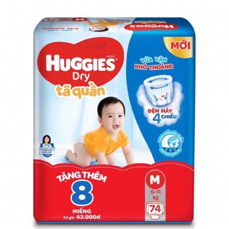 Tã bỉm quần Huggies L 68 + 8 miếng