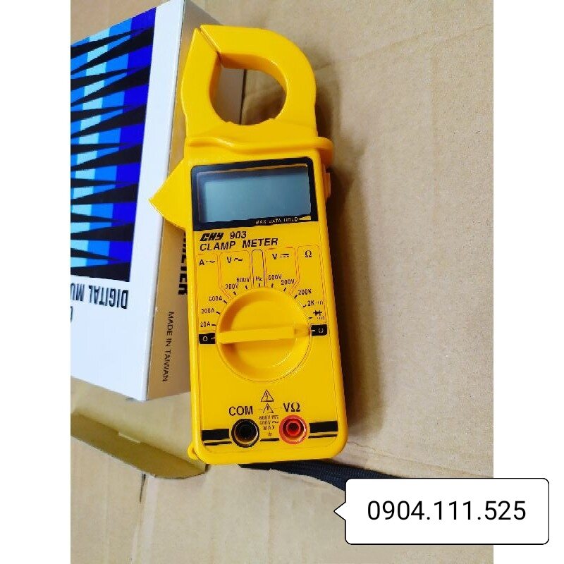 Ampe kìm đo dòng AC CHY-903 (600A), đo điện áp, điện trở, điốt, thông mạch, tần số