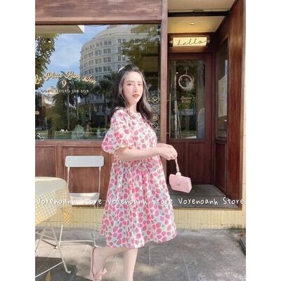 [HCM]Đầm bầu hoa quả mùa hè dễ thương