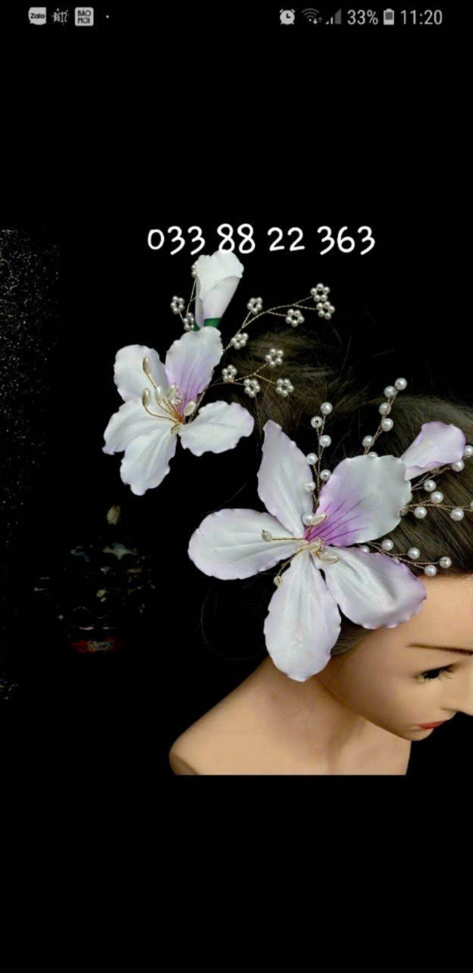 Hoa Ban cài đầu 033 88 22 363