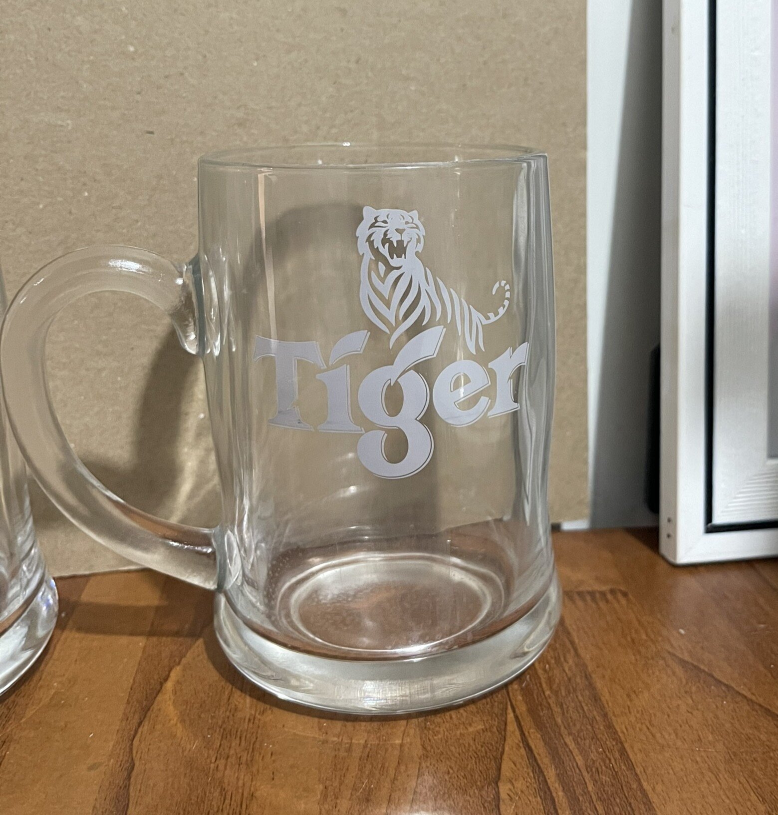 ly thủy tinh uống bia 450ml hình Tiger - ly thủy tinh uống bia tiger 450ml