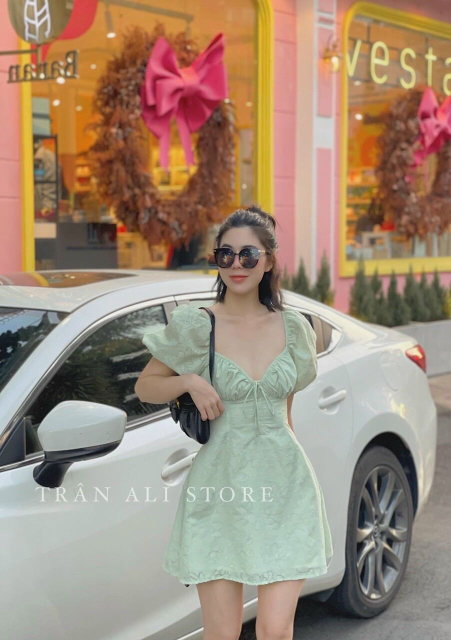 (SHOP TÁO ĐỎ BIGSIZE 50kg đến 90kg) ĐẦM REN ĐI CHƠIĐI BIỂN DÁNG CHỮ A