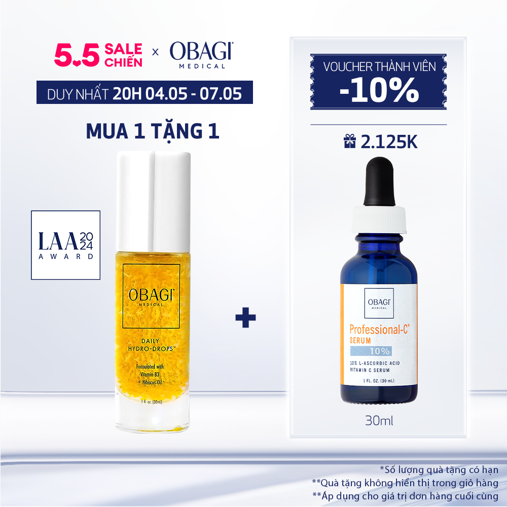Serum Cấp Nước Dưỡng Ẩm & Phục Hồi Da Obagi Daily Hydro-Drops 30ml