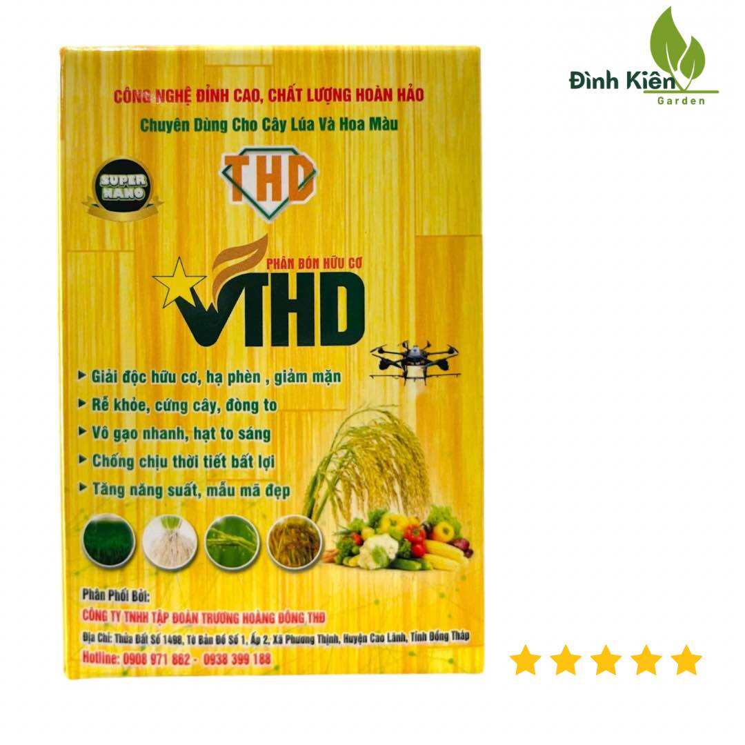  Phân bón lá hữu cơ VTHD SUPER NANO VÀNG TRÊN LÚA & HOA MÀU giúp cải tạo đất  giải độc hữu cơ hạ phèn giảm mặn 