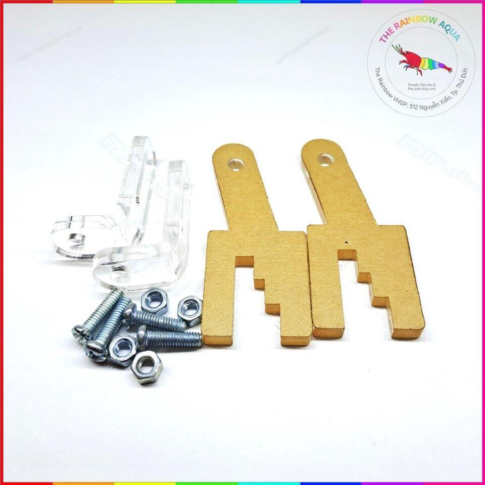 Full bộ Chân quạt mica trong suốt đẹp cho hồ thủy sinh