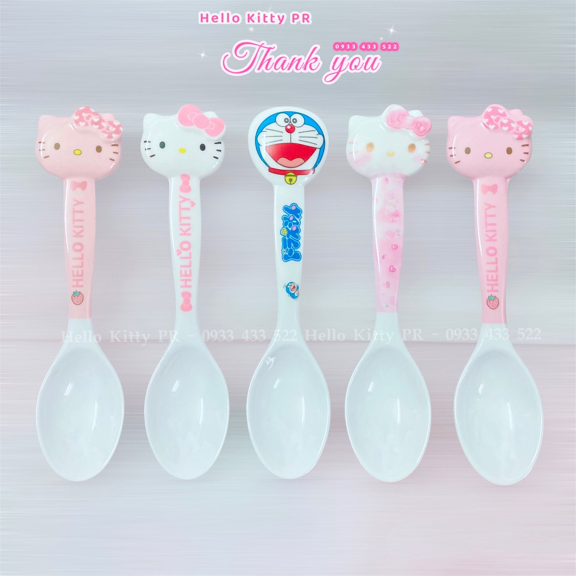 Muỗng thìa 3D Hello Kitty - Doremon Doraemon