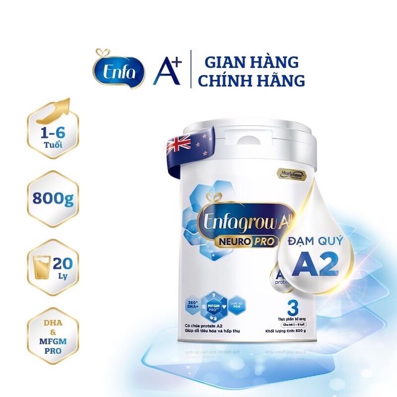Sữa bột Enfagrow A2 neuropro số 3 800g