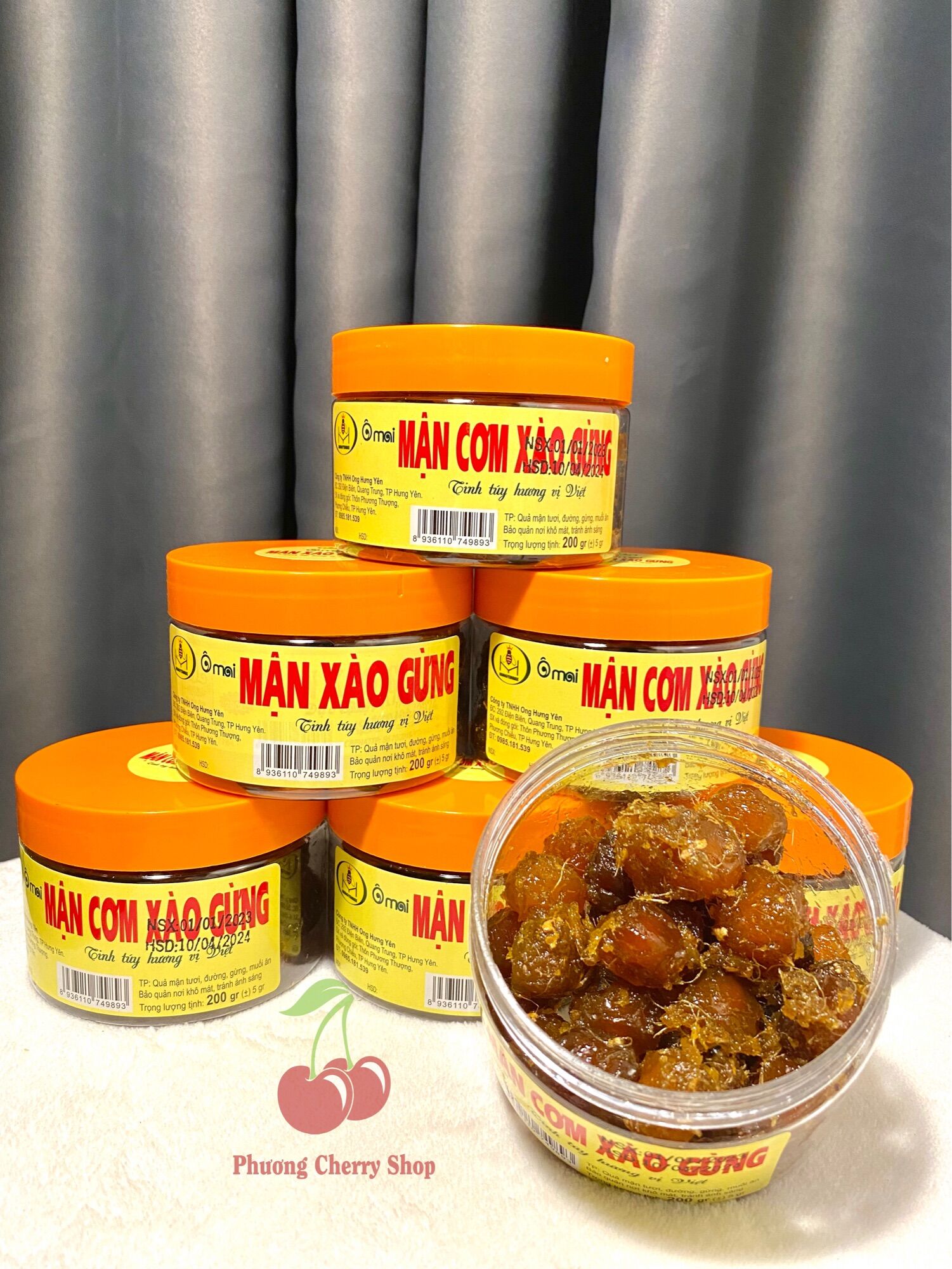 Ô mai mận cơm xào gừng