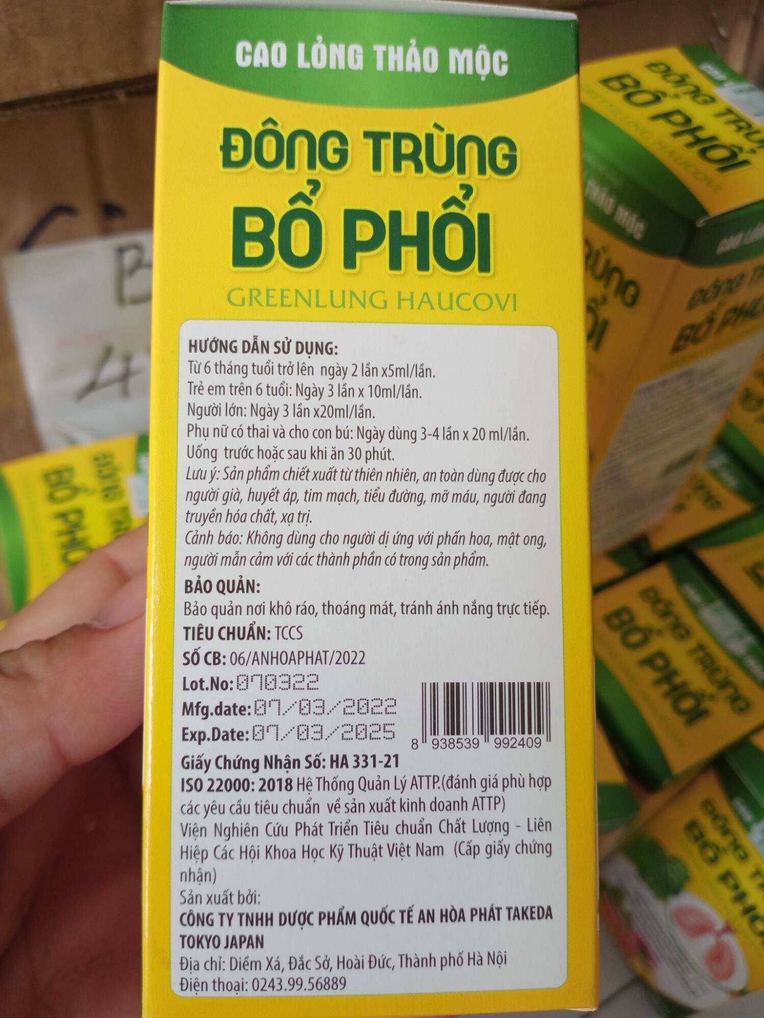 Siro đông trùng bổ phổi ( chai 100ml)