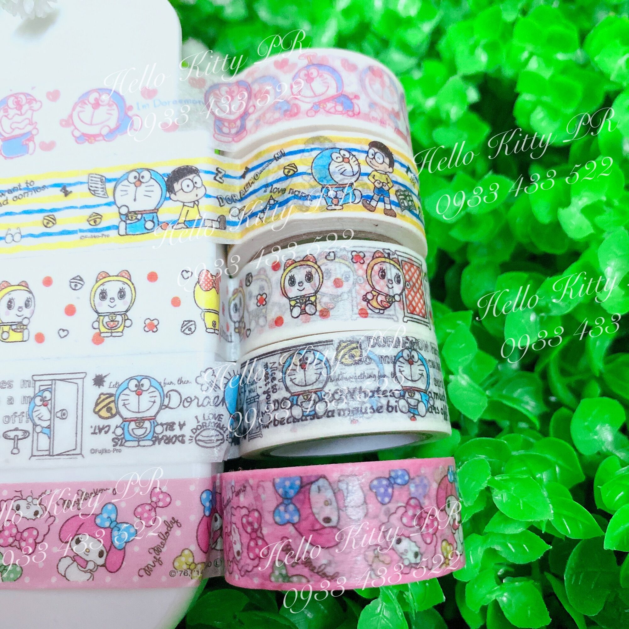 [Freeship MAX] Băng keo, băng dính mini dán trang trí Doremon - Melody - Doraemon HELLOKITY PR