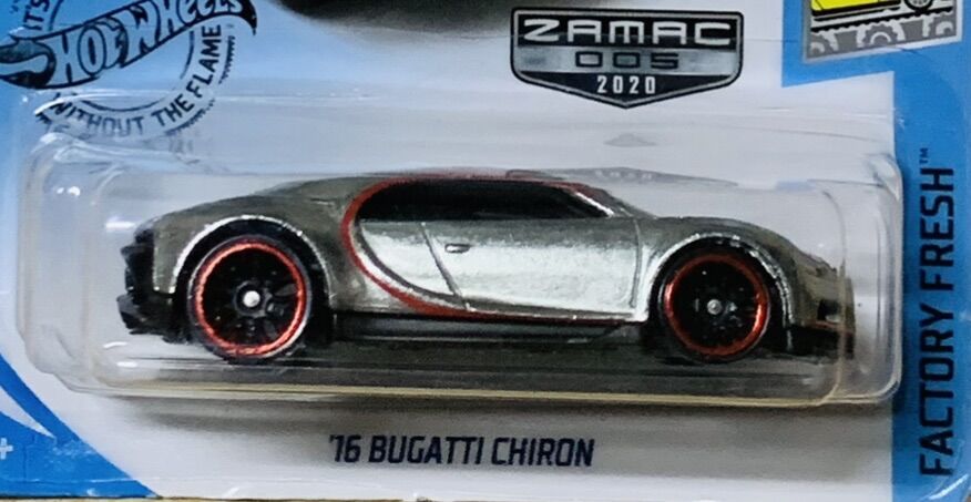 Hobby Store xe mô hình Hot Wheels Bugatti Chiron ZAMAC