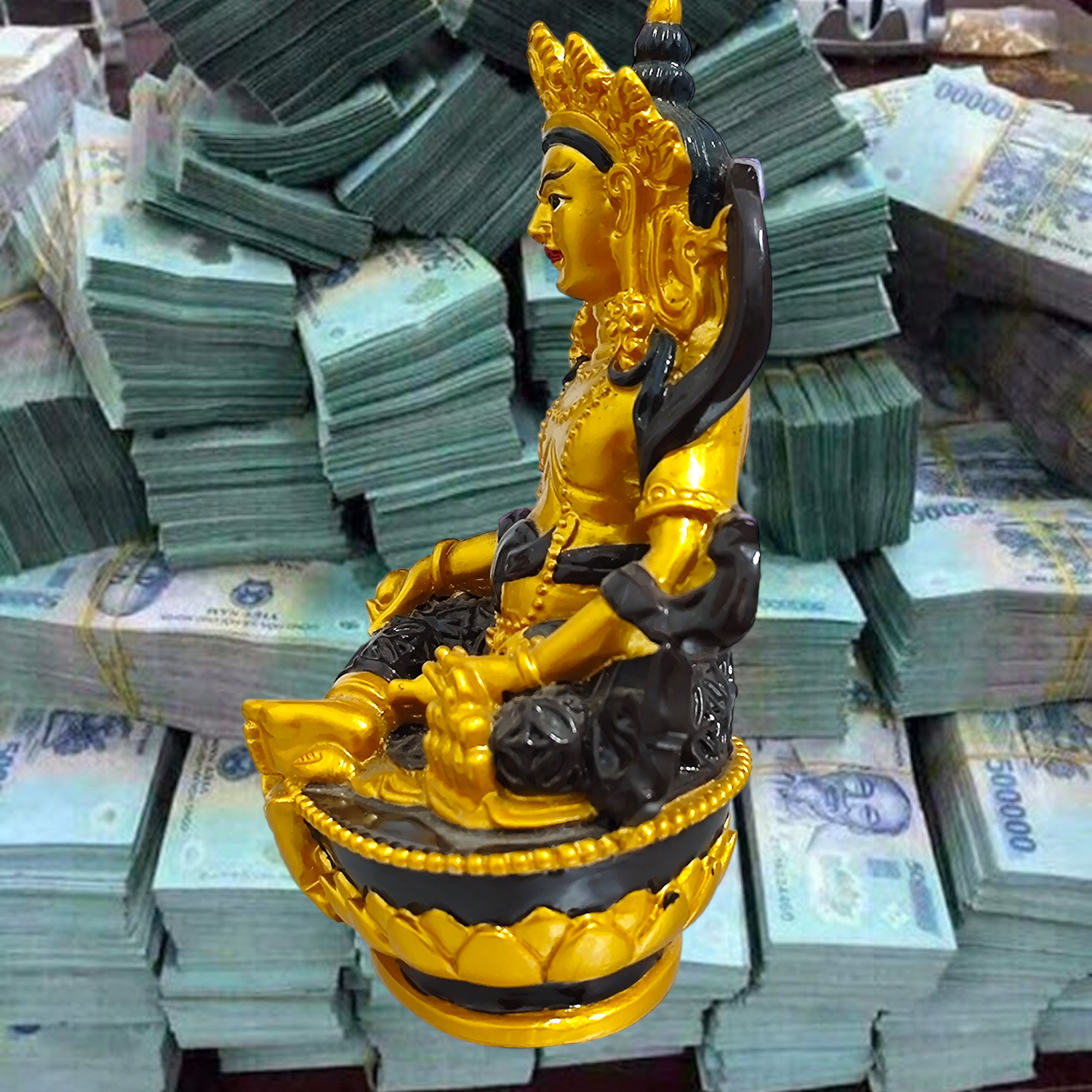 Thần Tài Ấn Độ ( Hoàng Thần Tại ) độ trợ may mắn cao 12cm