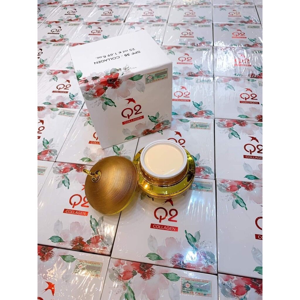 Kem q2 vàng collagen dưỡng trắng giữ ẩm