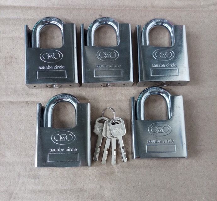Set 5 ổ khoá solex dùng chung 1 chìa chủ