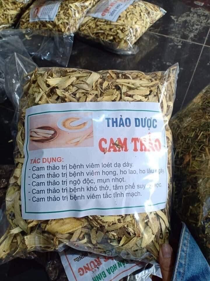 500gr cam thảo thái lát hàng việt