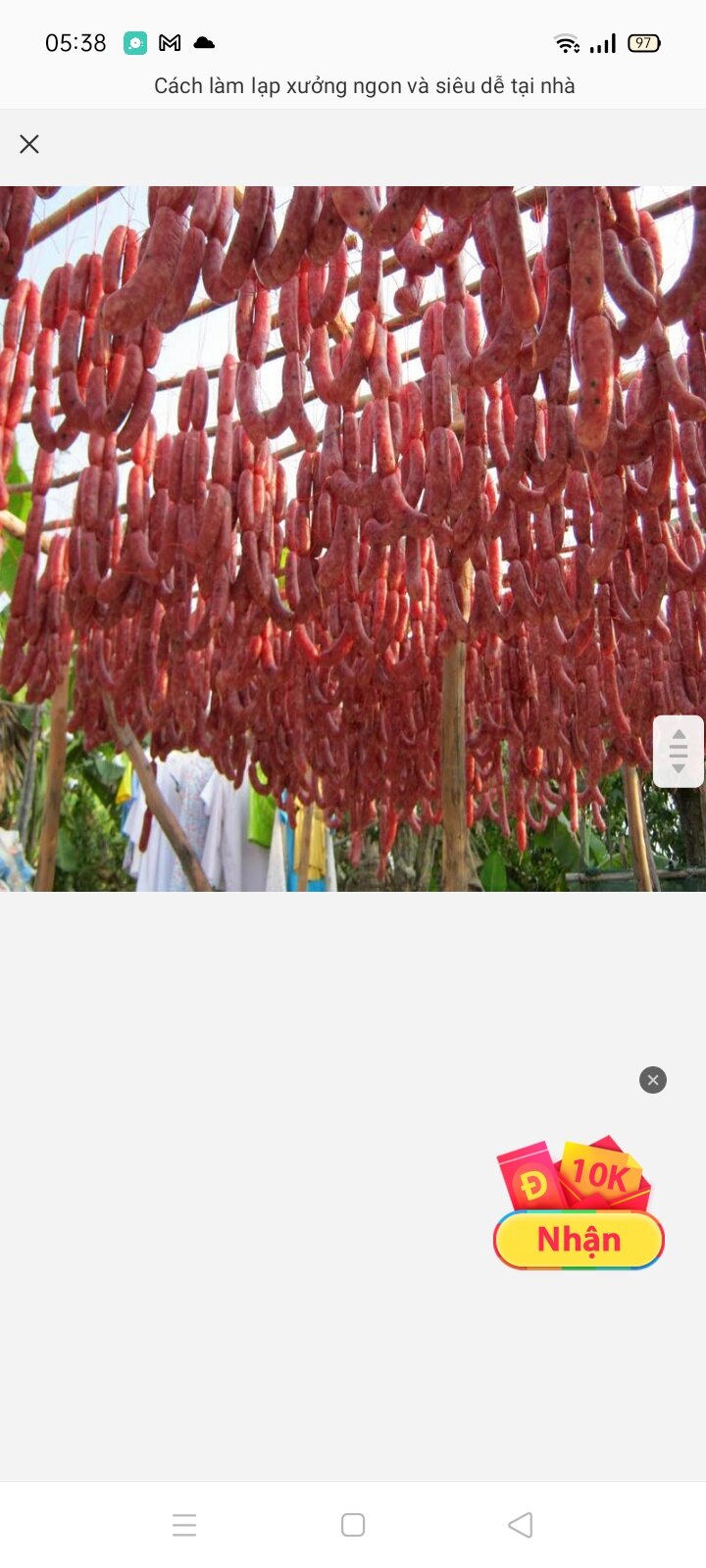 500g Lạp xưởng thơm ngon