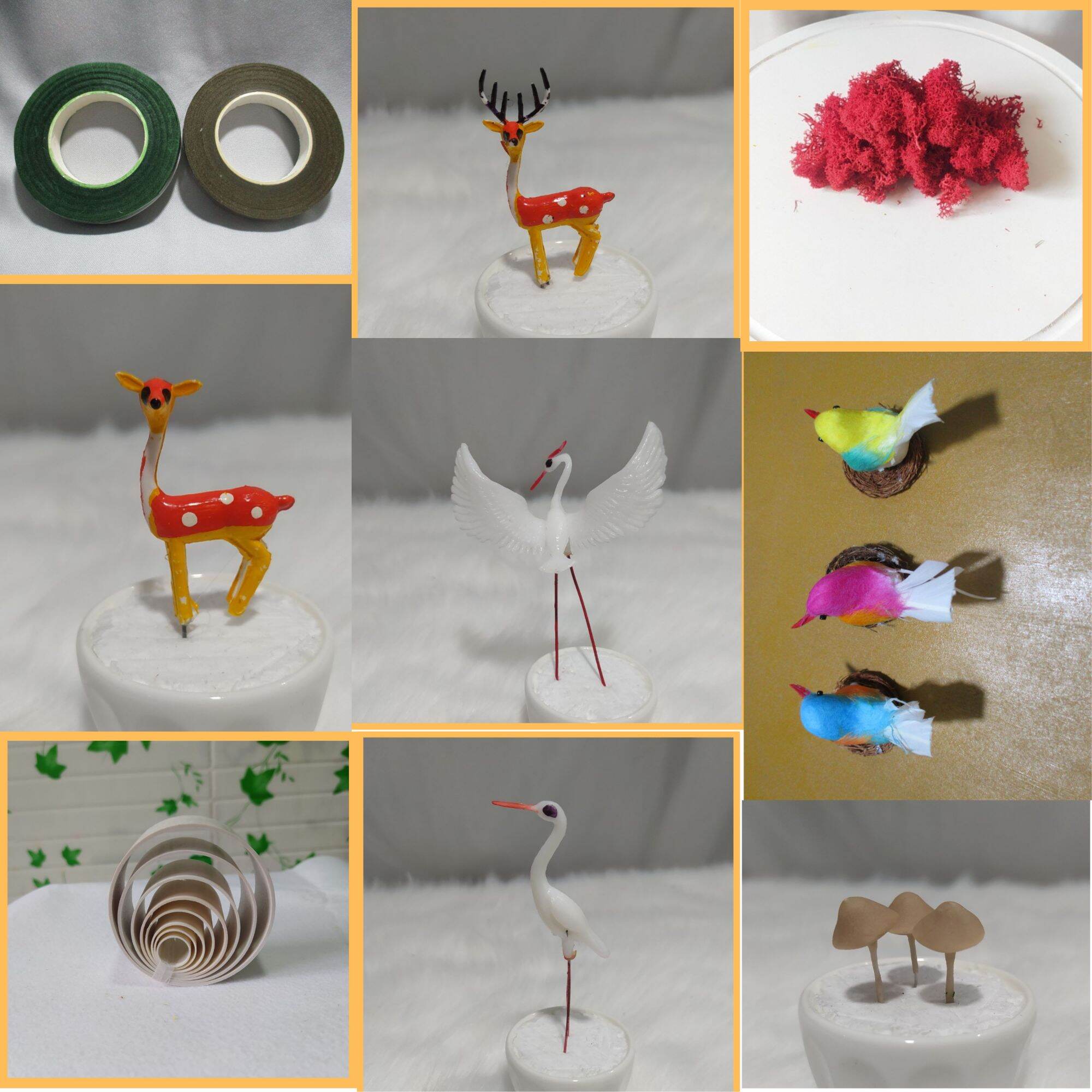 Các loại phụ kiện handmade dùng làm các loại cây hoa giả, để bàn trang trí nhà cửa